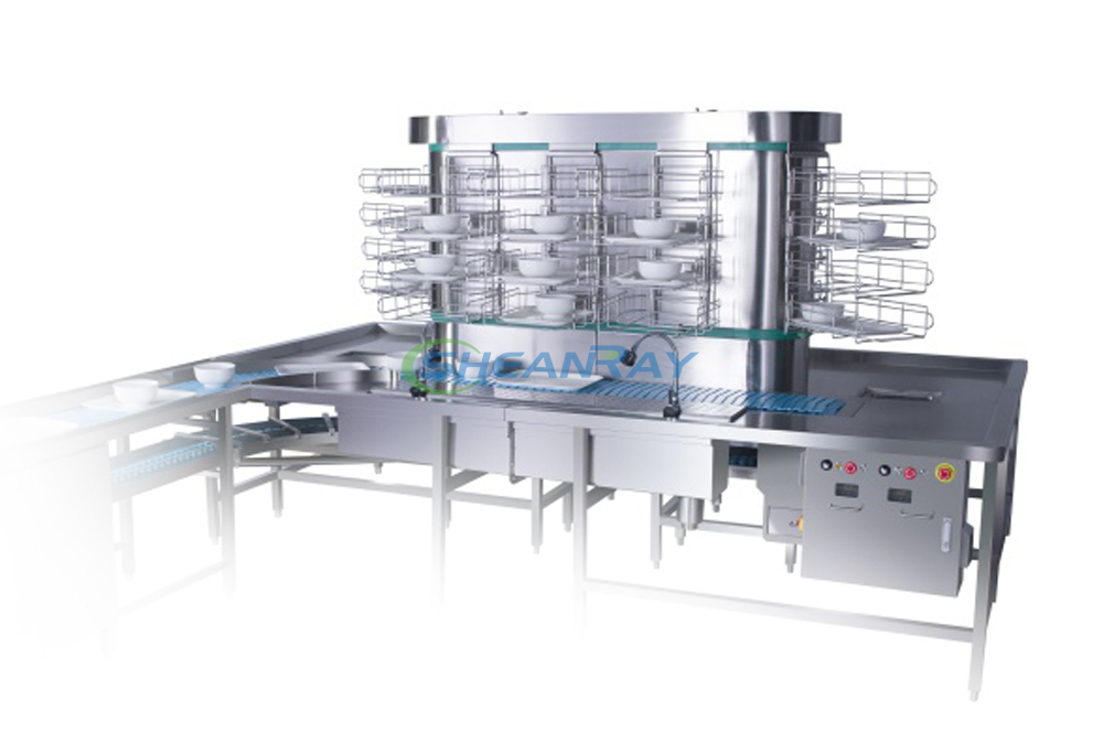 Rotation-type tableware accumulator